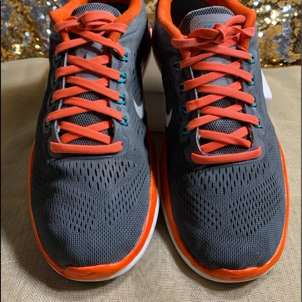 Nike Flex 2016 'Grey Bright Mango' Sneakers